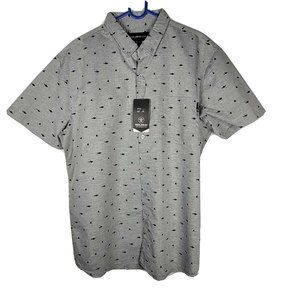 Molokai Surf Co Mens XL Grey Shark Shirt Logo